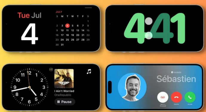 滦平苹果手机维修分享iOS17横屏充电待机显示有什么好处 