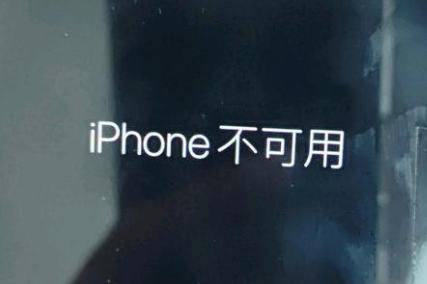 滦平苹果服务网点分享锁屏界面显示“iPhone 不可用”如何解决 