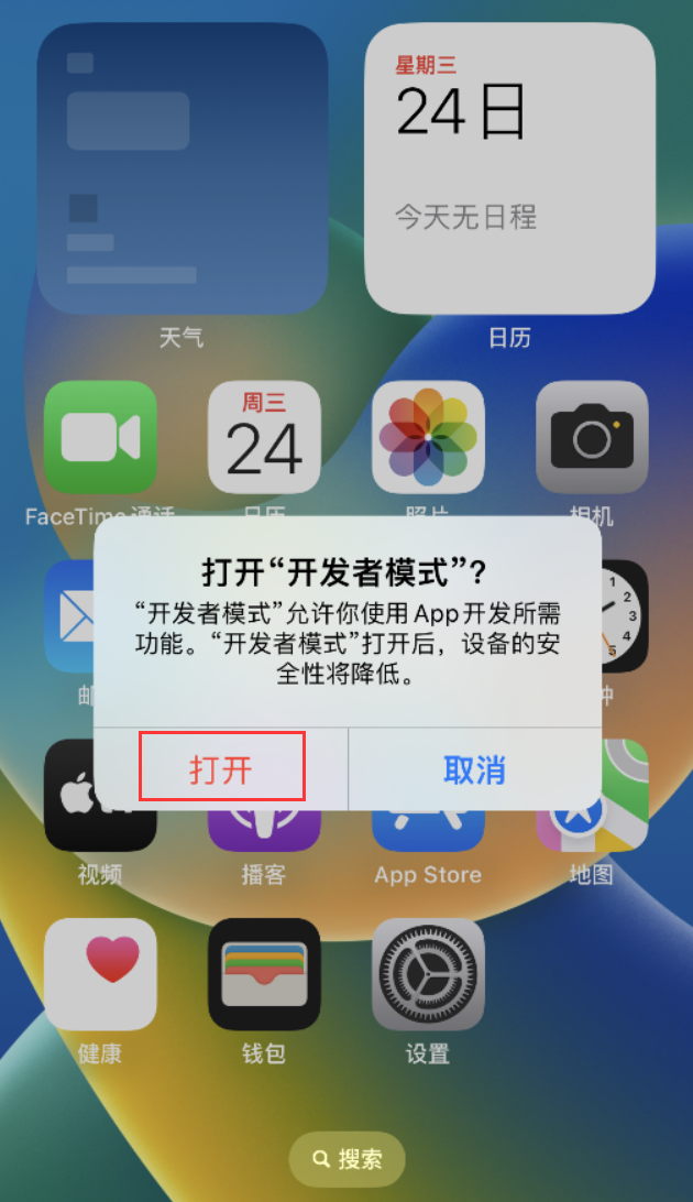 滦平苹果手机维修分享如何打开开发者模式 
